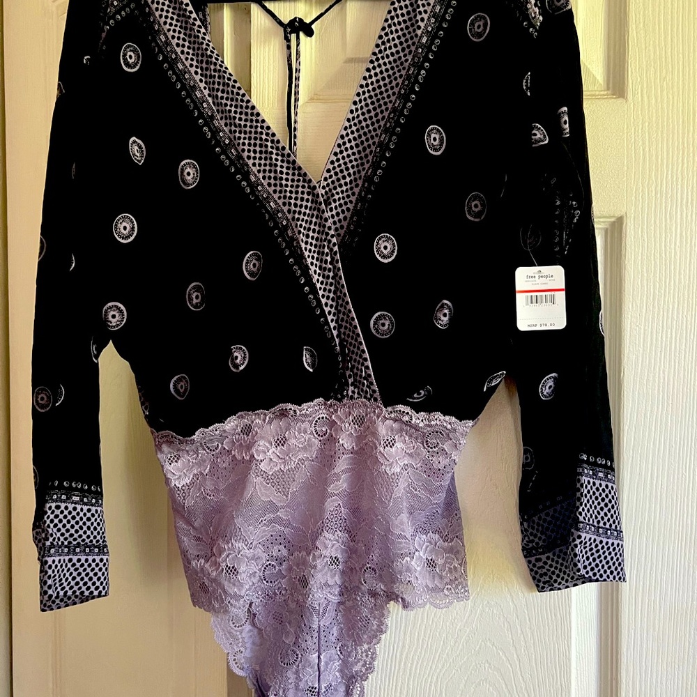 Free People blouse/body suit, Size S, New with tags!